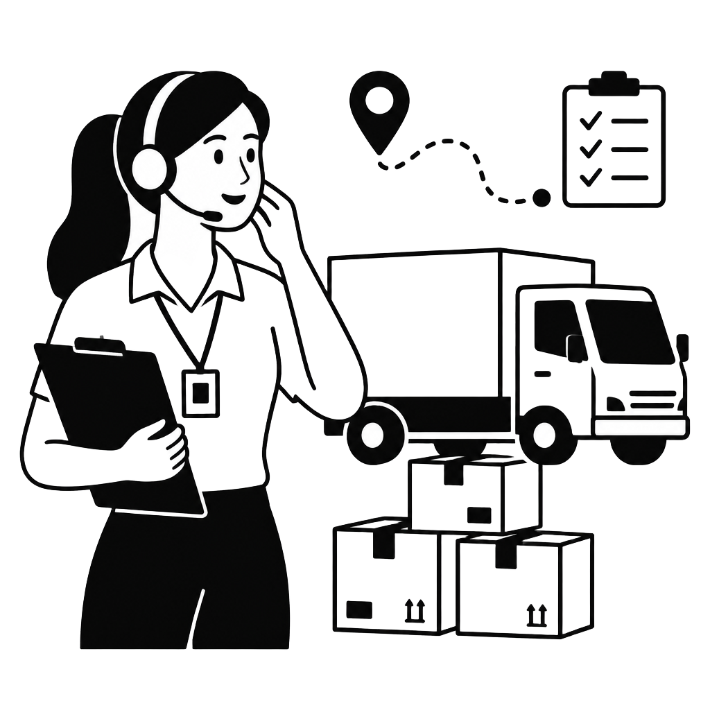 Logistics industry illustration